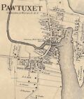 Cranston Pawtuxet Knightsville Edgewood  Ri 1870 Maps W  Homeowners Names Shown