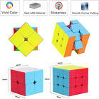 Speed Cube Bundle Of 2x2x2   3x3x3 Lot Set Magic Smoothly Twist Puzzle Abs Safe