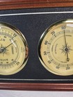 Vintage Wood Weather Station Thermometer Barometer Hygrometer Working Wall Decor