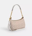 Cv933 Nwt Coach Teri Shoulder Bag In Signature Canvas New