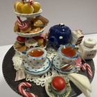 Ooak Dollhouse Miniature 1 12 Scale Christmas Tea Table Miniature Food Artisan