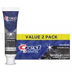 Crest 3d White Advanced Charcoal Teeth Whitening Toothpaste Twin Pack Lot Of 3