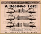  4 1883 - 88 Willcox Gibbs Automatic Sewing Machine Doctor Orders Print Ads