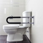 Folding Toilet Handicap Grab Bars Rails Handrails Bathroom Support Safety Rail