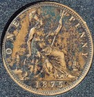 Coins 02-11 1875 British Penny - Victoria British Copper Coin