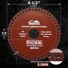 5 X Diamond Cut Off Wheel 4-1 2  Metal Cutting Disc For Angle Grinder 7 8  Arbor