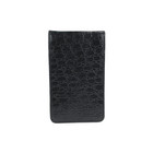 Sunfish Leather Golf Scorecard   Yardage Book Holder   Cover - Black Croc