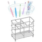 Stainless Steel Bathroom Toothbrush Holder Toothpaste Holder