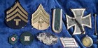 Ww2 Vet Bring Back Lot German Uniform Patch Shoulder Board Insignia Cross Watch
