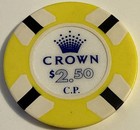 Rare Crown Melbourne  2 50 Casino Chip Melbourne Australia