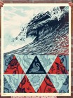 Shepard Fairey Obey Giant Wave Of Distress Art Print Poster 18x24 Pangeaseed Coa