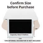 3 Gallon Hot-bent Black-back Fish Tank  Aquarium Fish Tank easy To Maintain S   