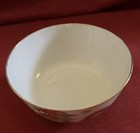 Chinese Dragon Phoenix Rice Bowl Gold Guilded Hand Painted Midcentury Vintage