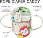 Diaper Caddy Organizer  Baby Storage Basket  Nursery Bin And Car Organizer For D