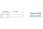 Stainless Brake Pin  A-type  37mm Drc D58-33-072