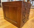 Antique Globe Wernicke 6 Drawer Oak Card File Cabinet C1905 Apothecary Tiger