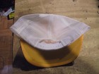 Vintage Stroh s Beer Snapback Trucker Hat Mesh Adjustable Yellow White Large