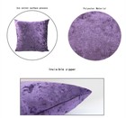  16  18  20  22  24  26  28  Crushed Velvet Cushion Cover Pillow Case Home Decor