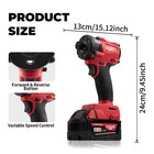 Cordless Brushless 1 4  Hex Impact Driver With Bettery   Charger -clearance Sale