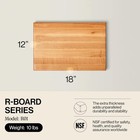 1 5  Thick Wooden Butcher Block With Finger Grips Heavy Duty Kitchen Board