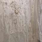 8ft Antique Tambour Lace Curtain Or Bedspread Textile Panel