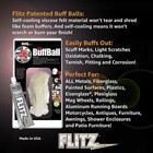Flitz Large 5   Buff Ball With 1 76oz Tube Flitz Polish  see Video 