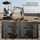 1 Ton Mini Excavator B s 13 5hp Gas Epa Tracked Pilot Digger New Free Shipping
