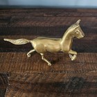 Vintage Brass Horse Figurine Solid 4 5  High X 7  Long