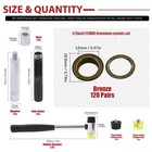 120 Sets 1 2 Inch Grommets Eyelets Grommet Kit With Punch Hole Tool Installat   