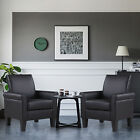 Modern Pu Leather Arm Chair  Accent Single Sofa Upholstered Living Room Armchair