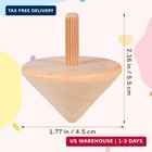 12pcs Wooden Spinning Tops Diy Rotated Gyro Playthings For Children Painting Han