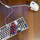 8k Rate 1-to-2 Dual Type-c Aviation Connector Rgb Mechanical Keyboard Data Cable