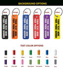 Personalized Luggage Tag Travel Label Double-sided Embroidered Suitcase Backpack