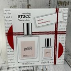 Amazing Grace By Philosophy Eau De Toilette 2 Piece Set- 2 0 Oz    0 5 Oz  Set