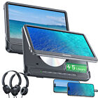 2 X 12  Car Headrest Screen Rear Seat Tv Monitor Hdmi Av In Out Usb Sd Battery