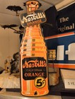 Vtg Rare Drink Nesbitt s Orange Soda Pop Dealer Porcelain Metal Sign Coke Cola