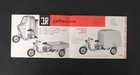 Vintage Ducati Fattorino Italian Transport Tricycle Motorcycle Brochure 1960 s