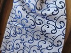 Silver And Blue Wedding Cravat   Clip Fastening  Silver Lining  Worn Once 