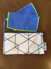 Norwex Mini travel Envirocloths  set Of 2  Enviro Cloth And Wristlet Geometric