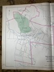 Antique 1893 Westville New Haven Ct Old West Rock Milford Map Hand Colored Hurd