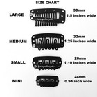 Quality Mini Hair Extension Clips Snap Wig Clips For Toupees Hair Pieces 24mm 