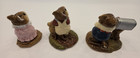 3 Wee Forest Folk Pen Pal Mousey M114 Mousey s Cone M100 Birthday Girl M99 Chips