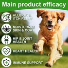 Dog Allergy Itch Relief   Immune Chews For Dogs With Omega 3 Itchy Skin 90 Chew