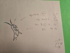 Spongebob Squarepants Original Production Cel Cell Drawing Art Plankton 