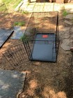 36  Dog Crate Kennel Folding Metal Pet Cage 2 Door W  Tray Pan Indoor Dog House