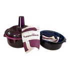 Tupperware Tupperwave Stack Cooker Microwave Set Purple blue 7 Pieces