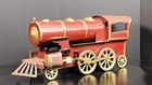 Vtg Dayton    hill Climber    17  Pressed Steel Tin Toy Locomotive Self-propelled