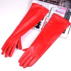40 50 60 70 80cm Women s Real Leather Overlength Party Evening Opera long Gloves