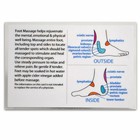 Reflexology Foot Massage Wallet Size Reference Card Chart Pocket Acupressure