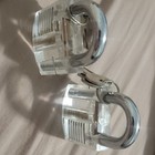 Set Of 2 Transparent Practice Padlocks With Keys Locksmith Training Tool